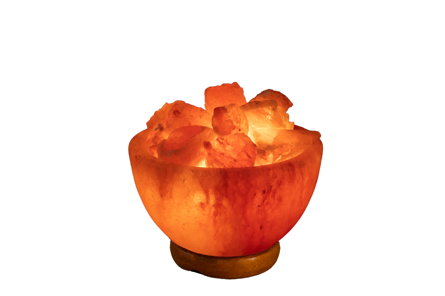 Handcrafted Natural Himalayan Fire Bowl Shape Salt Lamp 2-3 kg