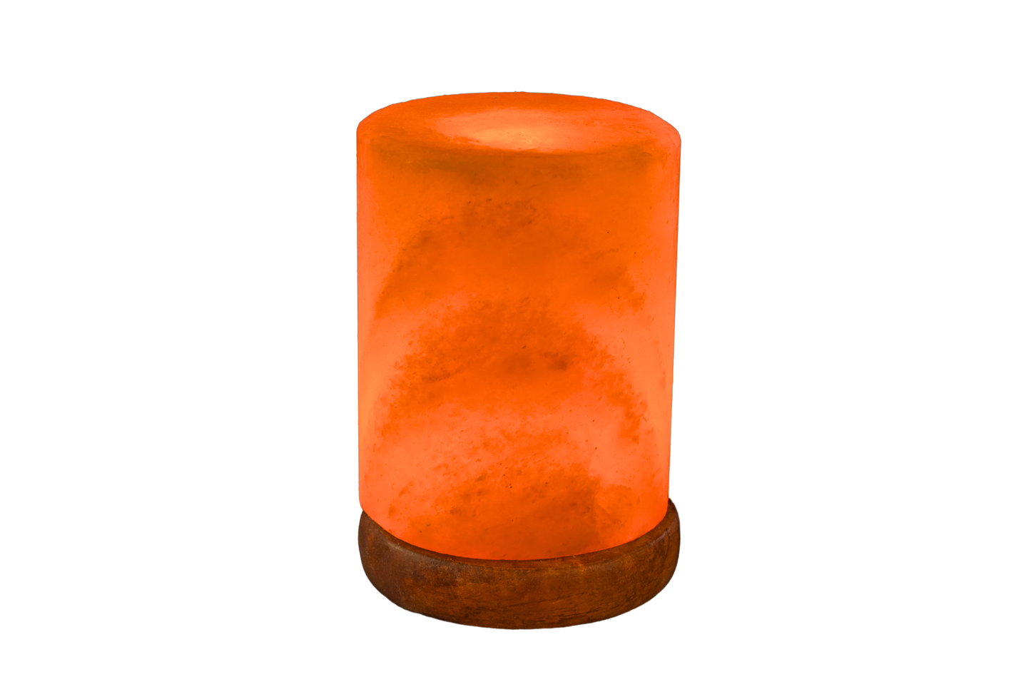 Handcrafted Natural Himalayan Cylinder Shape USB Lamp 800 - 1000g