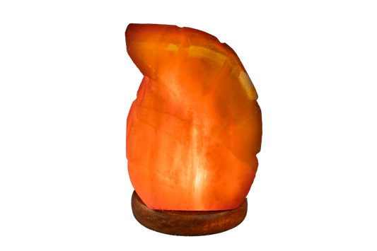 Handcrafted Natural Himalayan Leaf Shape Salt Lamp 2-3 Kg