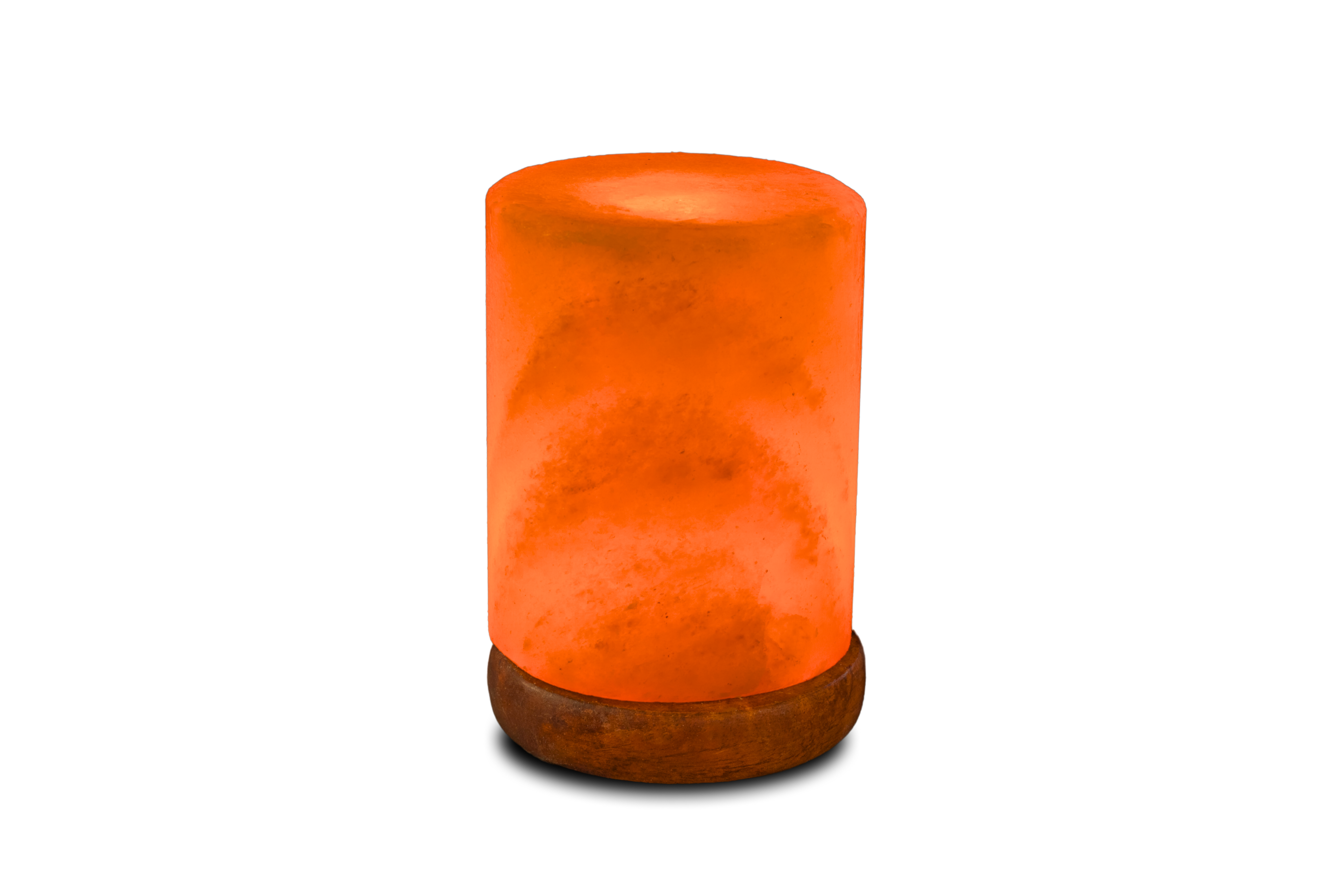 Handcrafted Natural Himalayan Cylinder Shape USB Lamp 800 - 1000g