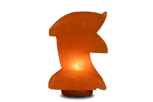 dolphin shape himalayan salt lamp 
