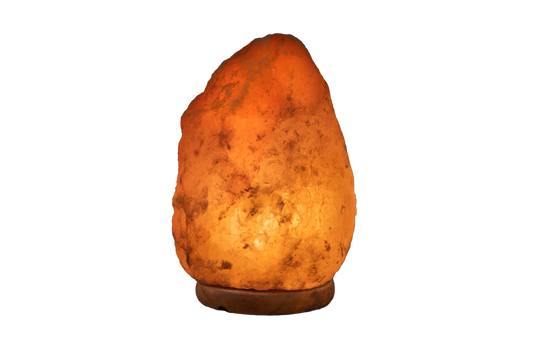 handcrafted natural pink rock salt lamp 
