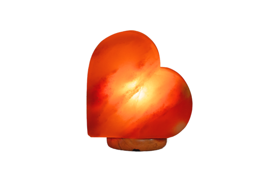 himalayan natural heart shape salt lamp 