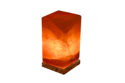 himalayan natural tall square shape salt lamp